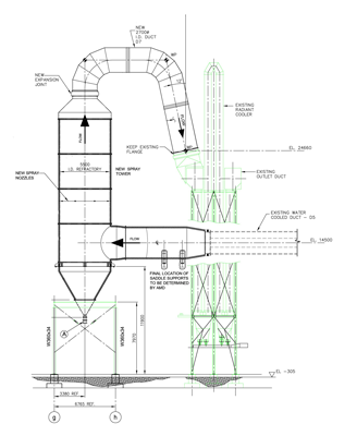 Spray Tower Drawing Spray Tower Drawing